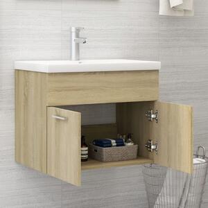 Sonoma Oak Sink Cabinet With Built-in Basin