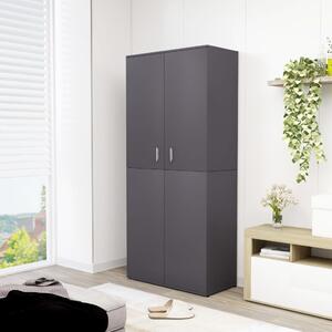Shoe Cabinet Grey 80x39x178 cm Engineered Wood