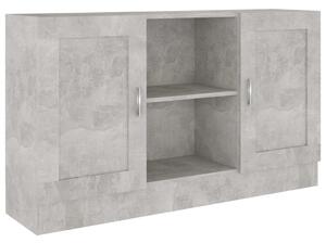 Sideboard Concrete Grey 120x30.5x70 cm Engineered Wood