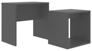 Coffee Table Set Black 48x30x45 cm Engineered Wood