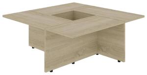 Coffee Table Sonoma Oak 79.5x79.5x30 cm Engineered Wood