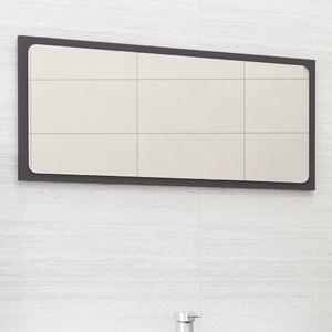 Bathroom Mirror Grey 80x1.5x37 cm Engineered Wood
