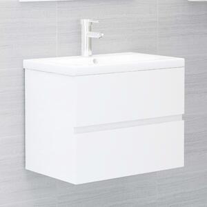 Sink Cabinet High Gloss White 60x38.5x45 cm Chipboard