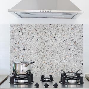 Terrazzo Cement Multicoloured Self Adhesive Kitchen Panel Grey and Brown