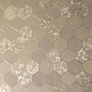 DUTCH WALLCOVERINGS Wallpaper Honeycomb Champagne