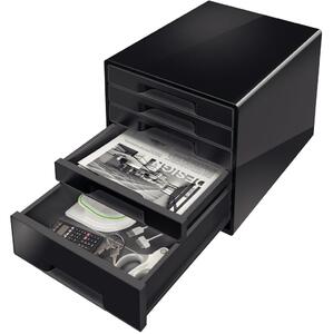 Leitz Desk Cube 5 Drawers Black