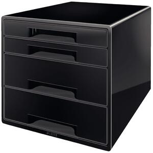 Leitz Desk Cube 4 Drawers Black