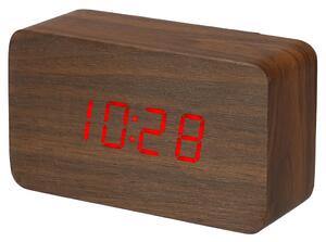 Perel Alarm Clock 12.5 x 7.5 cm Brown