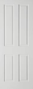 London 4 Panel Pre-Painted White Internal Door - 762mm Wide
