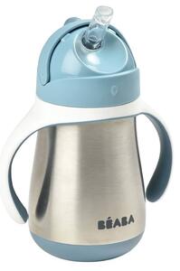 Beaba Stainless Steel Straw Cup 250ml Blue