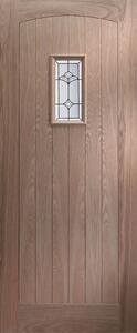 Croft Triple Glazed Oak Veneer External Door - 838mm Wide