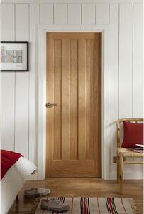 Aston 3 Panel White Oak Veneer Internal Door - 610mm Wide