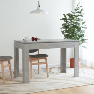 Dining Table Concrete Grey 120x60x76 cm Chipboard