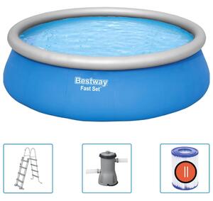 Bestway Fast Set Inflatable Swimming Pool Set Round 457x122 cm