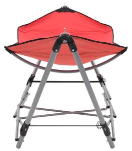 Hammock with Foldable Stand Red