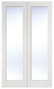 Pattern 20 Internal Glazed Primed White 1 Lite Pair Doors - 1220 x 1981mm