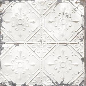 DUTCH WALLCOVERINGS Wallpaper Tin Ceiling White