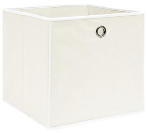 Storage Boxes 4 pcs White 32x32x32 cm Fabric