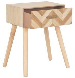 Bedside Cabinet with Drawer 44x30x58 cm Solid Wood
