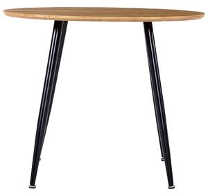 Dining Table Oak and Black 90x73.5 cm MDF