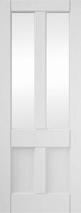 Deco 4 Panel Clear Glazed White Primed Interior Door 1981 x 686mm