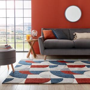 Elements Marne Rug Red/Blue/White