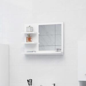 Bathroom Mirror White 60x10.5x45 cm Engineered Wood