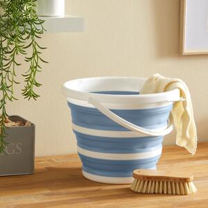Collapsible Cleaning Bowl with Handle Ashley Blue