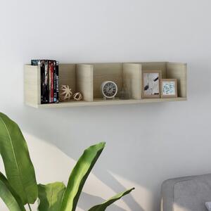 CD Wall Shelf Sonoma Oak 75x18x18 cm Engineered Wood
