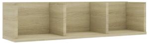 CD Wall Shelf Sonoma Oak 75x18x18 cm Engineered Wood