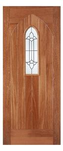 Westminster External Glazed Unfinished Hardwood 1 Lite Door - 813 x 2032mm