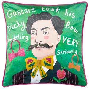 Gustave Illustrated Filled Cushion 43cm x 43cm Multi