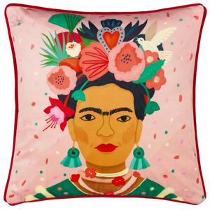 Kate Merritt Frida Illustrated 43cm x 43cm Filled Cushion Multi