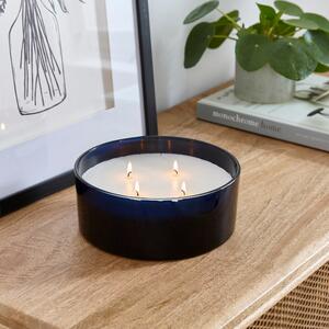 Sundried Linen Large Wick Candle Blue
