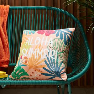 Set of Three Tropical Printed Outdoor Cushion Covers MultiColoured