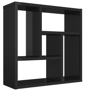 Wall Shelf High Gloss Black 45.1x16x45.1 cm Engineered Wood