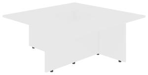 Coffee Table White 79.5x79.5x30 cm Engineered Wood