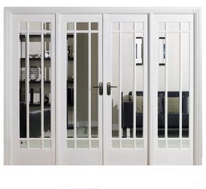 Manhattan Internal Glazed Primed White Room Divider - 2478 x 2031mm