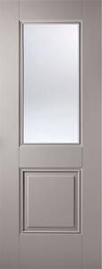Arnhem Internal Glazed Primed Silk Grey 1 Lite 1 Panel Door - 686 x 1981mm