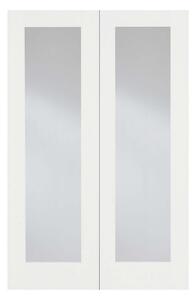 Pattern 20 Internal Glazed Primed White 1 Lite Pair Doors - 1067 x 1981mm