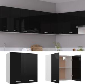 Hanging Cabinet High Gloss Black 60x31x60 cm Engineered Wood