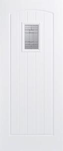 Cottage External Glazed White GRP 1 Lite Door - 813 x 2032mm