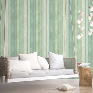 Evergreen Wallpaper Gradient Stripes Green