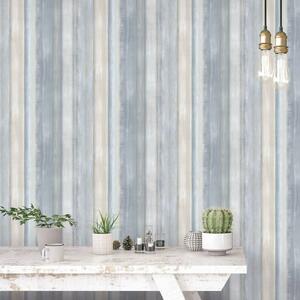 Evergreen Wallpaper Gradient Stripes Blue
