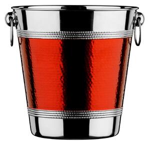 Champagne Wine Bucket - Hammered Red Band