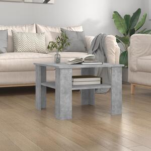 Coffee Table Concrete Grey 60x60x42 cm Engineered Wood