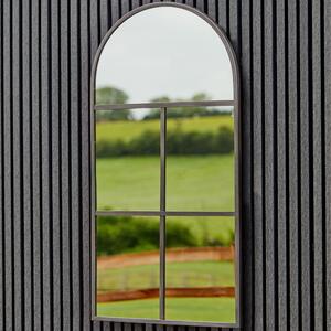 Archway Outdoor Mirror, 90cm x 50cm Black