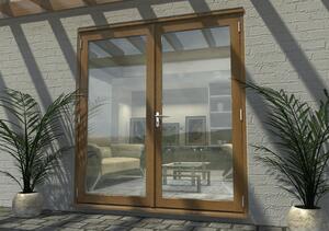 Rohden French Door Set 1800mm - Prefinished Oak