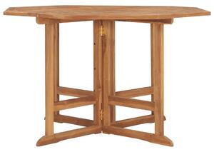 Folding Garden Dining Table 110x110x75 cm Solid Wood Teak
