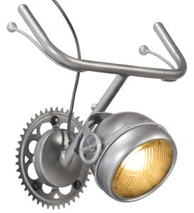 Wall Lamp in Bicycle Part Design Iron